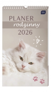 Kalendarz planer rodzinny - Zwierzaki, 2026 rok