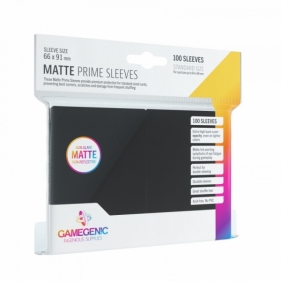 Koszulki na karty Matte Prime CCG Sleeves 66x91mm - Czarne, 100 sztuk (02436)