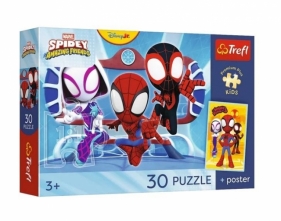 Puzzle 30 Spidey w akcji + plakat TREFL