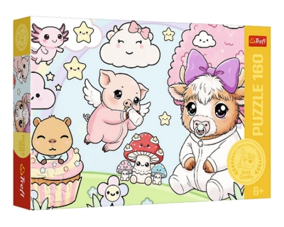 <img src='https://webimage.pl/pics/436/4/d590051115443615443.jpg' style='height:440px' /> Puzzle 160 Zwierzaki maluchy