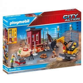 Playmobil City Action: Mała koparka z elementem konstrukcyjnym (70443)