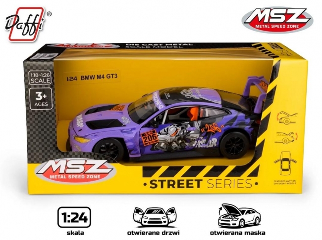 BMW M4 GT3 with WASA fioletowy