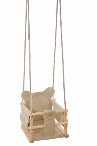 Huśtawka welurowa Miś beżowa