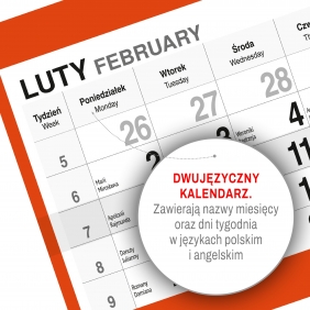 Kalendarz 2026 Trójdzielny - Kot