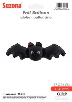 Balon Halloween Nietoperz 87x36cm