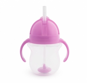 Kubek Munchkin niekapek ze słomką 207ml fioletowy