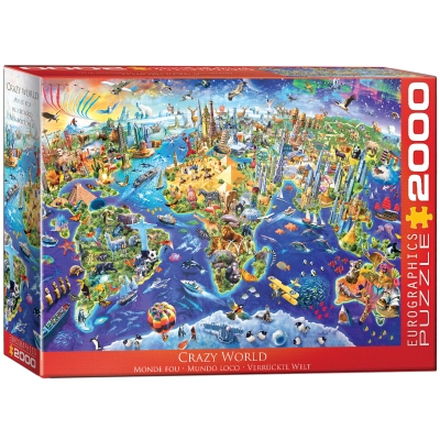 <img src='https://webimage.pl/pics/437/3/d628136253437.jpg' style='height:440px' /> Puzzle 2000 Crazy World 8220-5343