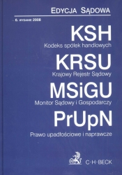 Kodeks spółek handlowych Krajowy Rejestr Sądowy Monitor Sądowy i Gospodarczy Prawo upadłościowe i naprawcze