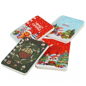 Świąteczny kołonotatnik A7, 80 kartek, 1 szt.