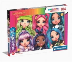 Puzzle 104 Super Color Brilliant Rainbow High