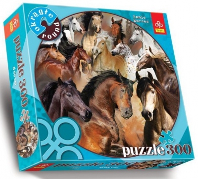 Konie - Puzzle Okrągłe - 300 elementów (39043)