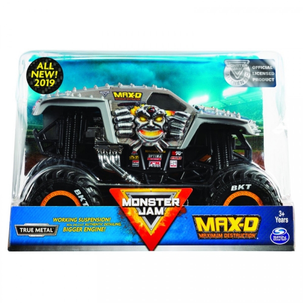 Pojazd MONSTER JAM Auto Warczące opony Max-D (6044869/20108313)