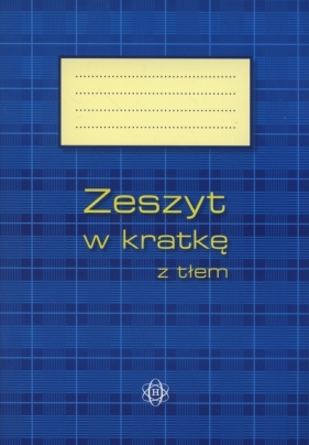 Zeszyt w kratkę z tłem 64 kartki niebieski