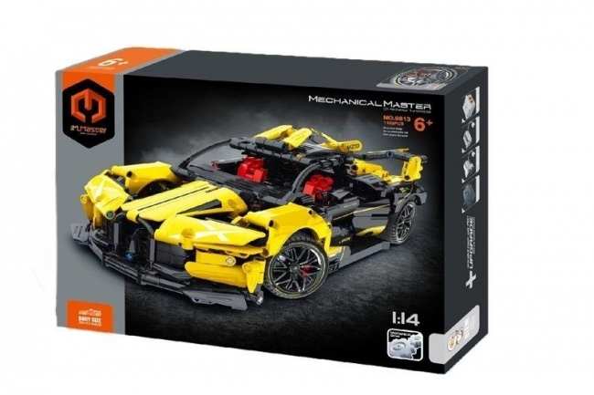 Klocki Model 1:14 Auto żółte 1103el