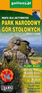 Mapa turystyczna - Park Nar. Gór Stołow. 1:33 000 - Opracowanie zbiorowe