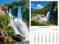 Kalendarz 2027 ścienny Wodospady