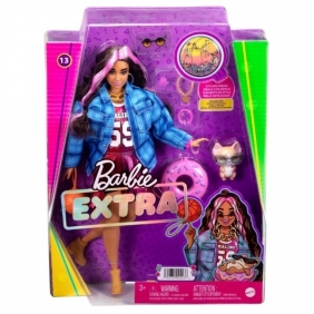 Barbie Extra: Lalka - Sportowa sukienka, czarno-różowe włosy (HDJ46)