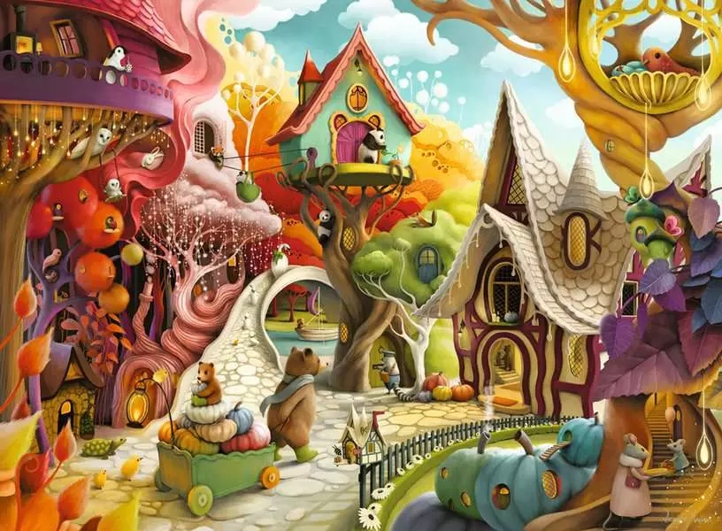 Ravensburger, Puzzle 500: Baśniowy domek (12001843)