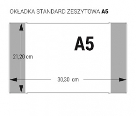 Okładka standard zeszytowa z kodem kreskowym A5 op. 50szt - BIURFOL