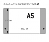 Okładka standard zeszytowa z kodem kreskowym A5 op. 50szt - BIURFOL
