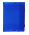 Teczka z gumką pudło niebieska, transparentna