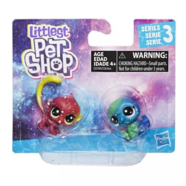 Figurki Littlest Pet Shop Kosmiczne Zwierzaki dwupak - Dzikie (E2128/E2578)