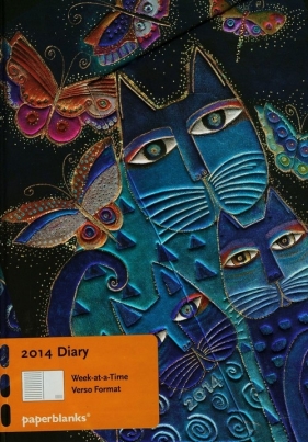 Kalendarz 2014 Blue Cats & Butterflies Midi - <br />