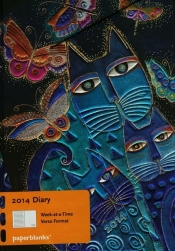 Kalendarz 2014 Blue Cats & Butterflies Midi - <br />