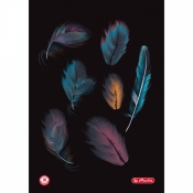 Brulion w kratkę A4/96 Feathers