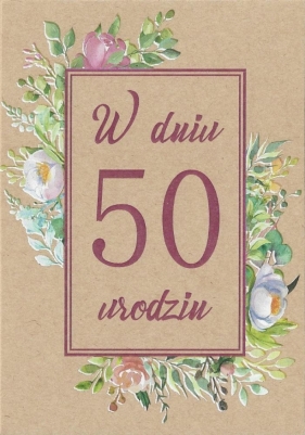 Kartka okolicznościowa Urodziny 50