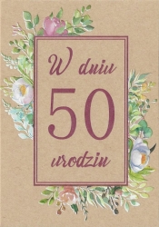 Kartka okolicznościowa Urodziny 50
