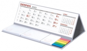 Kalendarz 2023 z notesem MAXI Szary