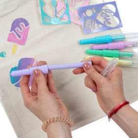 Markery do tkanin w sprayu Sweet Love 5szt KIDEA