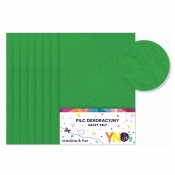Filc dekoracyjny YN Joy, A4/8 ark. - zielony