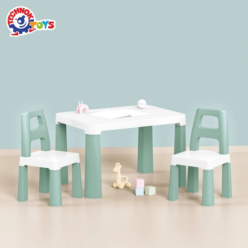 Stół dziecięcy z dwoma krzesełkami TechnoK 0440