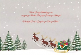 Karnet B6 Boże Narodzenie - Dom Mikołaja