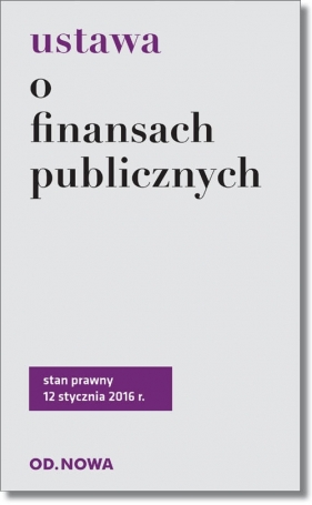 Ustawa o finansach publicznych