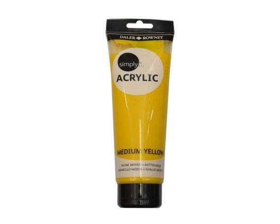 Farba akrylowa Simply Acrylic 250ml - medium yellow