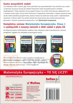 Matematyka Europejczyka 1 Zbiór zadań z płytą CD - Grzybowska Aleksandra, Madziąg Ewa, Muchowska Małgorzata