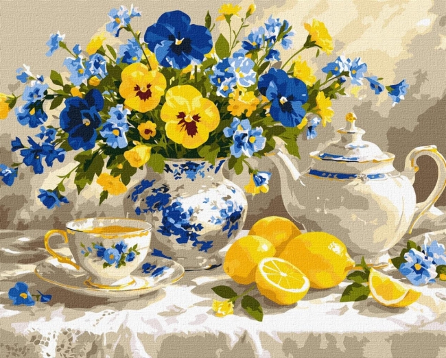 <img src='https://webimage.pl/pics/440/4/d4823104394440.jpg' style='height:440px' /> Malowanie po numerach - Symfonia błękitu i słońca