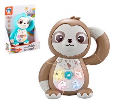 <img src='https://webimage.pl/pics/440/4/d5902496214440Q12269.jpg' style='height:440px' /> Zabawka dla malucha lemur ze światłem i dźwiękiem