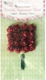 Kwiaty papierowe 2cm 16 szt róże (HOT RED)