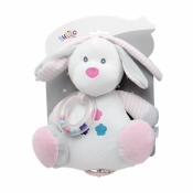 Pozytywka New Baby Piesek biały 18 cm (5008d)