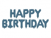 Balon foliowy Happy Birthday 340x35cm granat