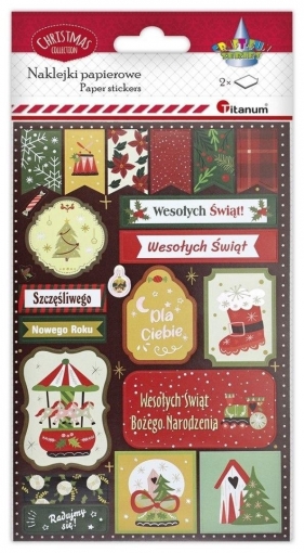 Naklejki papierowe do scrapbookingu 22szt