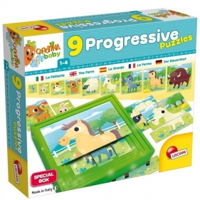 Carotina Baby 9 progresywnych puzzli Farma
