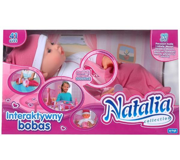 Lalka Natalia Bobas ze smoczkiem (X-NA-LF0044)