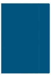 Teczka z gumką A4+ 40mm 450g c.niebieska(10szt)