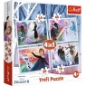 Puzzle 4w1: Frozen 2 - W magicznym lesie (34344)