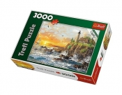 Puzzle Zachód nad skalistym wybrzeżem 3000 (33044)